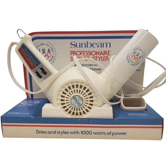 Sunbeam Other - Sunbeam Professionaire Blower Hair Dryer 52-91 W/Original Box Paperwork Olympic